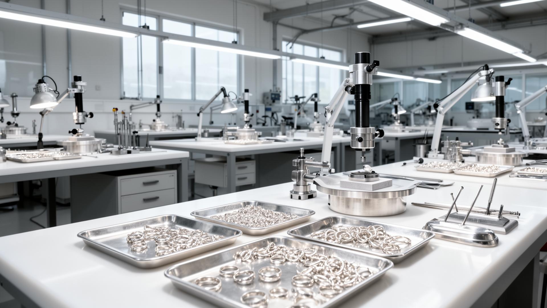 Interior da fábrica da Prata Brasil